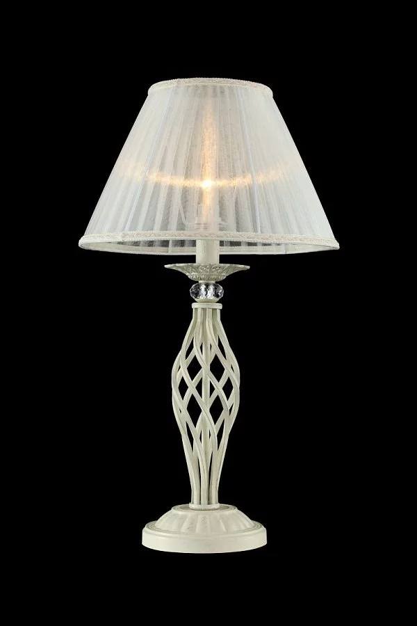  
                        
                        Настільна лампа VASMAR (Україна) 54556    
                         у стилі Класика, Прованс.  
                        Тип джерела світла: світлодіодна лампа, змінна.                                                 Кольори плафонів і підвісок: Білий.                         Матеріал: Тканина.                          фото 3