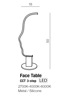   
                        
                        Настільна лампа AZZARDO (Польща) 54834    
                         у стилі Арт-деко.  
                        Тип джерела світла: вбудований led-модуль, незмінний.                                                 Кольори плафонів і підвісок: Чорний, Білий.                         Матеріал: Метал, Силікон.                          фото 2