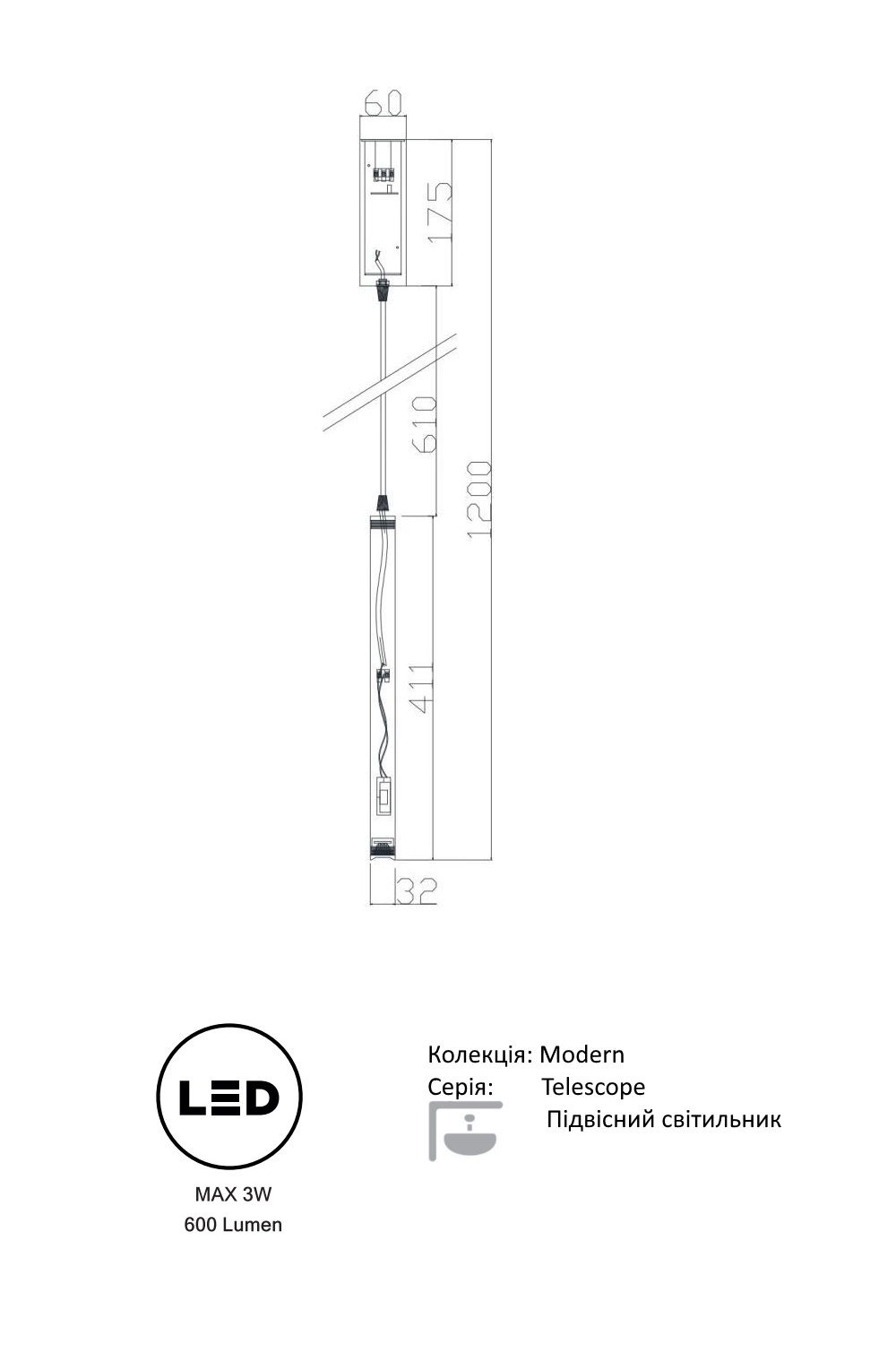   
                        
                        Люстра VASMAR (Україна) 55057    
                         У стилі Хай-тек.  
                        Тип джерела світла: вбудований led-модуль, незмінний.                         Форма: Циліндр.                         Кольори плафонів і підвісок: Чорний.                         Матеріал: Метал.                          фото 3