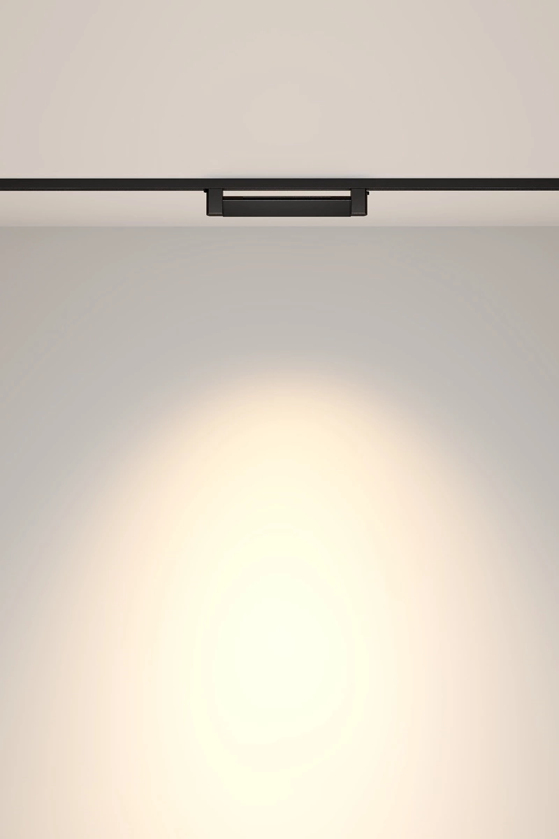   
                        
                        Трековый светильник VASMAR (Украина) 55111    
                         в стиле Хай-тек.  
                        Тип источника света: встроенный led-модуль, несъемный.                                                 Цвета плафонов и подвесок: Черный.                         Материал: Металл.                          фото 6