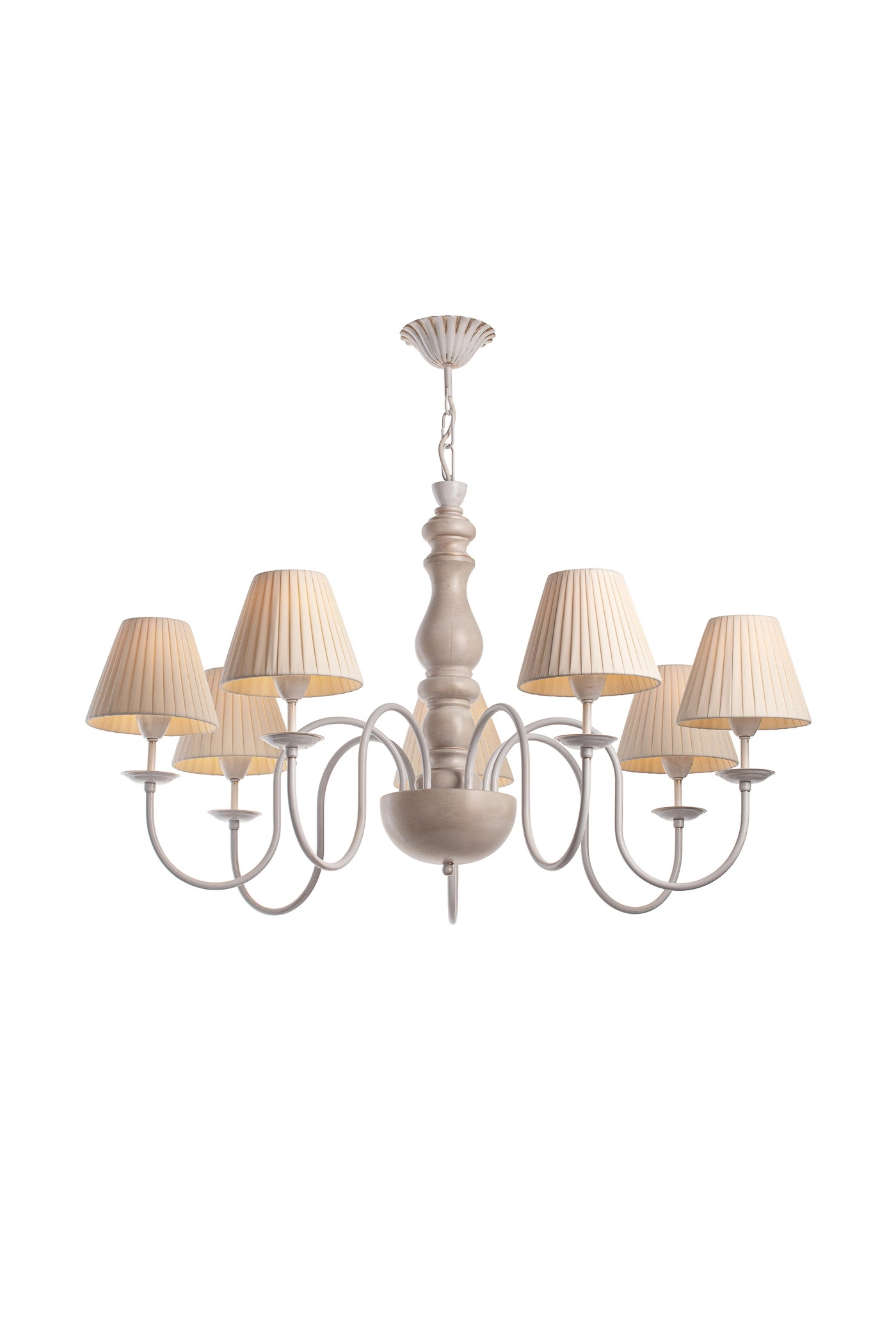   
                        
                        Люстра NB LIGHT (Украина) 55327    
                         В стиле Прованс, Классика.  
                        Тип источника света: светодиодная лампа, сменная.                         Форма: Круг.                         Цвета плафонов и подвесок: Бежевый.                         Материал: Ткань.                          фото 2