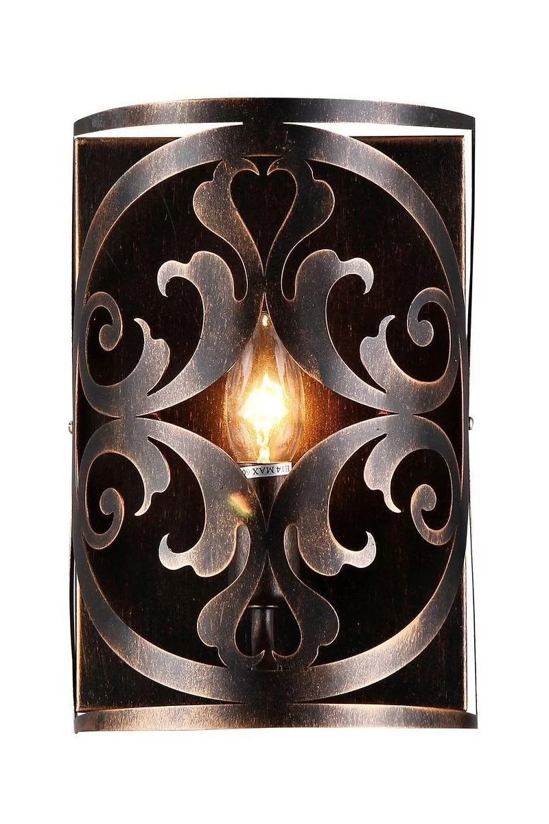   
                        
                        Светильник настенный VASMAR (Украина) 55572    
                         в стиле Восточный.  
                        Тип источника света: светодиодная лампа, сменная.                                                 Цвета плафонов и подвесок: Коричневый.                         Материал: Металл.                          фото 1