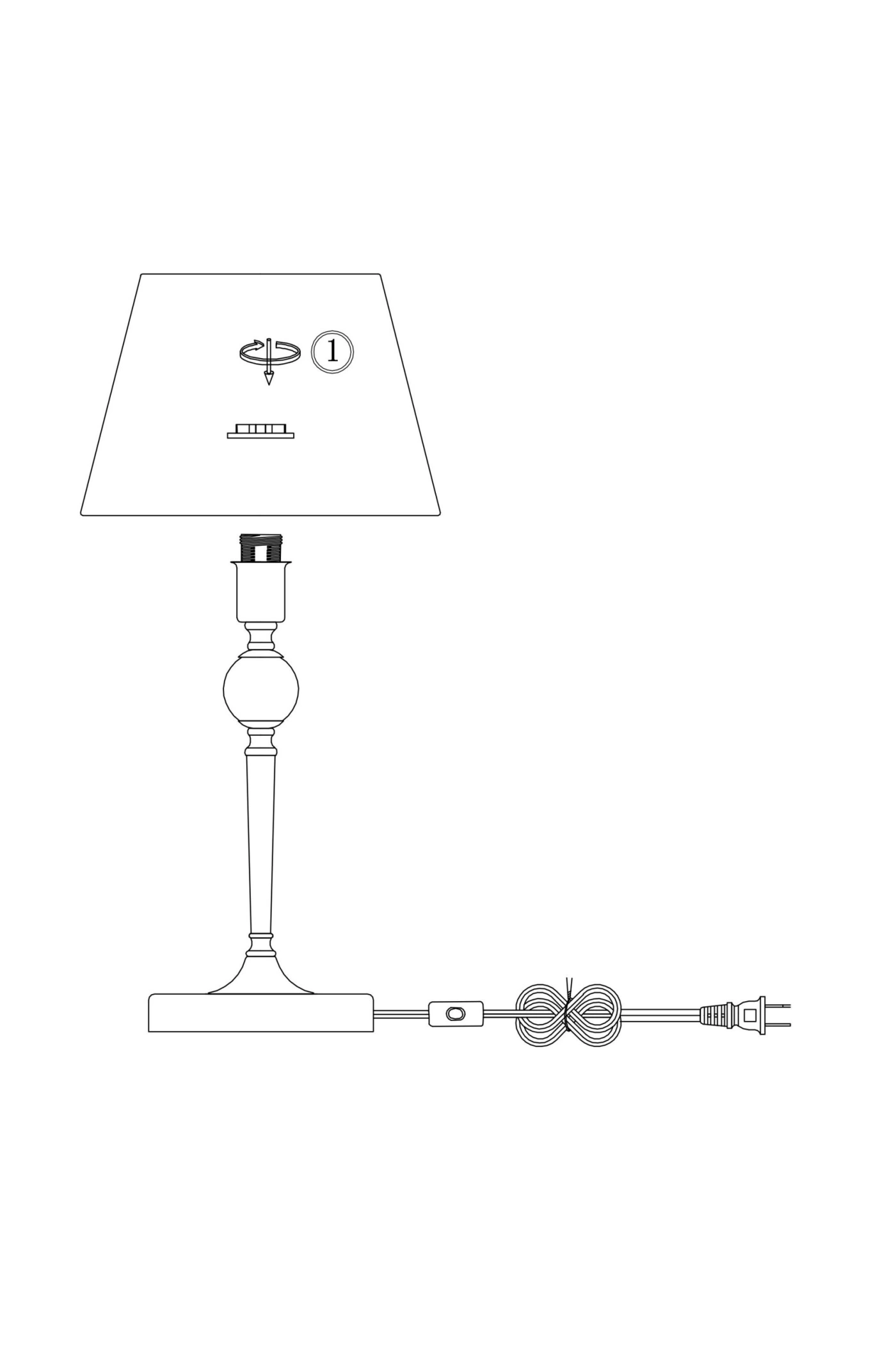   
                        
                        Настільна лампа VASMAR (Україна) 55635    
                         у стилі Модерн.  
                        Тип джерела світла: світлодіодна лампа, змінна.                                                 Кольори плафонів і підвісок: Білий.                         Матеріал: Тканина.                          фото 4