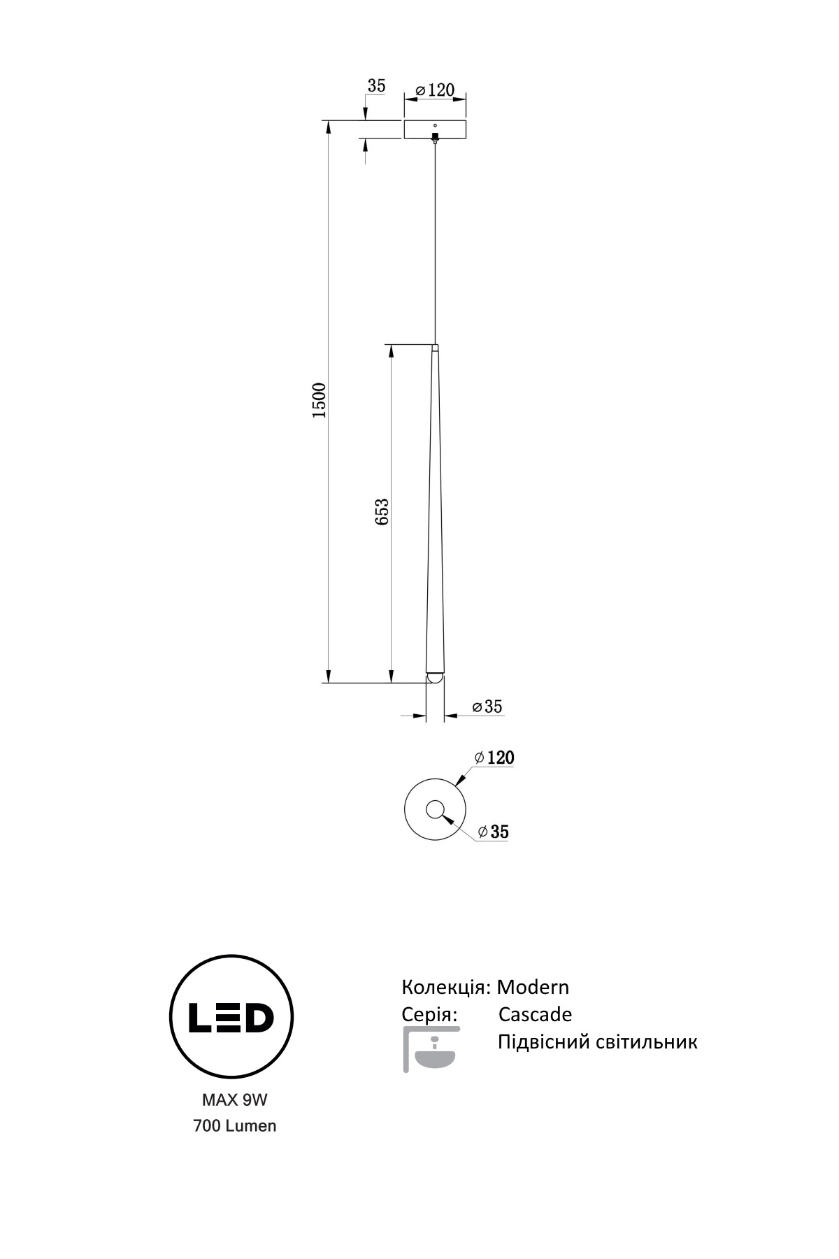   
                        
                        Люстра VASMAR (Україна) 55745    
                         у стилі Лофт.  
                        Тип джерела світла: вбудований led-модуль, незмінний.                         Форма: Циліндр.                         Кольори плафонів і підвісок: Жовтий.                         Матеріал: Алюміній.                          фото 3