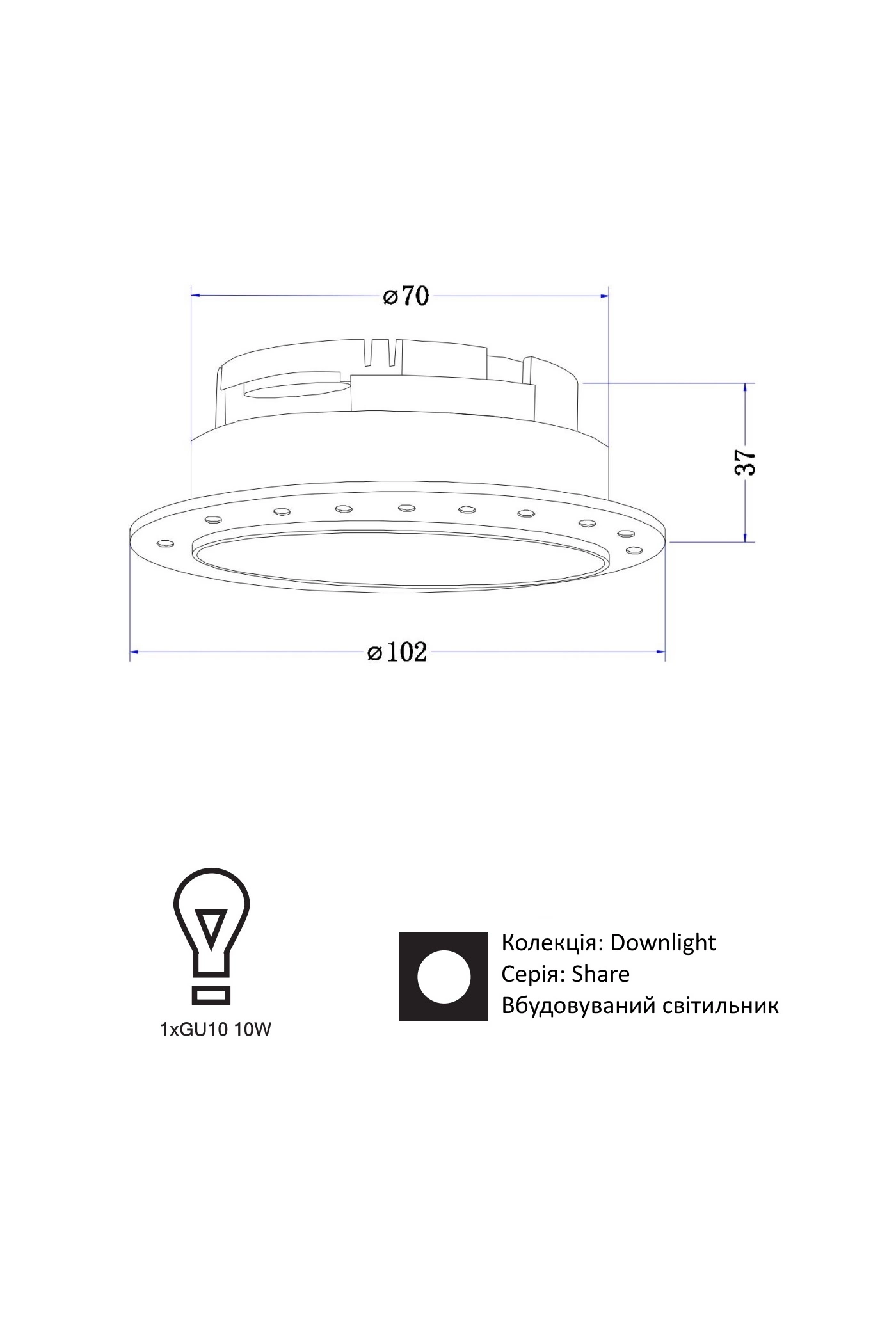   
                        
                        Точковий світильник VASMAR (Україна) 55766    
                         у стилі Хай-тек.  
                        Тип джерела світла: світлодіодна лампа, змінна.                         Форма: Коло.                         Кольори плафонів і підвісок: Білий.                         Матеріал: Метал.                          фото 9