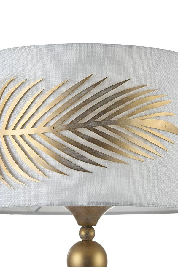   
                        
                        Настільна лампа VASMAR (Україна) 55812    
                         у стилі Флористика.  
                        Тип джерела світла: світлодіодна лампа, змінна.                                                 Кольори плафонів і підвісок: Білий, Золото.                         Матеріал: Тканина, Пластик.                          фото 4