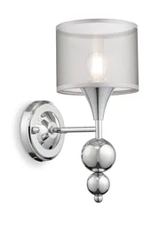   
                        
                        Бра VASMAR (Україна) 55843    
                         у стилі Модерн.  
                        Тип джерела світла: світлодіодна лампа, змінна.                                                 Кольори плафонів і підвісок: Срібло.                         Матеріал: Тканина.                          фото 1