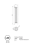  
                        
                        Светильник настенный VASMAR (Украина) 55934    
                         в стиле Модерн, Хай-тек.  
                        Тип источника света: встроенный led-модуль, несъемный.                                                 Цвета плафонов и подвесок: Белый.                         Материал: Стекло.                          фото 6