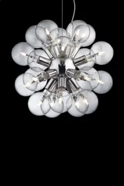   
                        
                        Люстра IDEAL LUX (Италия) 56233    
                         в стиле Модерн.  
                        Тип источника света: светодиодная лампа, сменная.                         Форма: Шар.                         Цвета плафонов и подвесок: Прозрачный.                         Материал: Стекло.                          фото 1