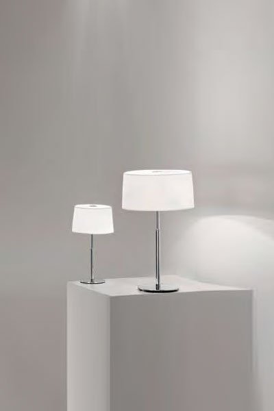   
                        Настільна лампа IDEAL LUX (Італія) 56264    
                         у стилі модерн, скандинавський.  
                        Тип джерела світла: cвітлодіодні led, галогенні.                                                 Кольори плафонів і підвісок: білий.                         Матеріал: пластик, тканина, скло.                          фото 2