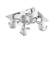   
                        Світильник поворотний IDEAL LUX (Італія) 56295    
                         у стилі Хай-тек, Скандинавський.  
                        Тип джерела світла: світлодіодна лампа, змінна.                         Форма: Квадрат, Куля.                                                                          фото 1