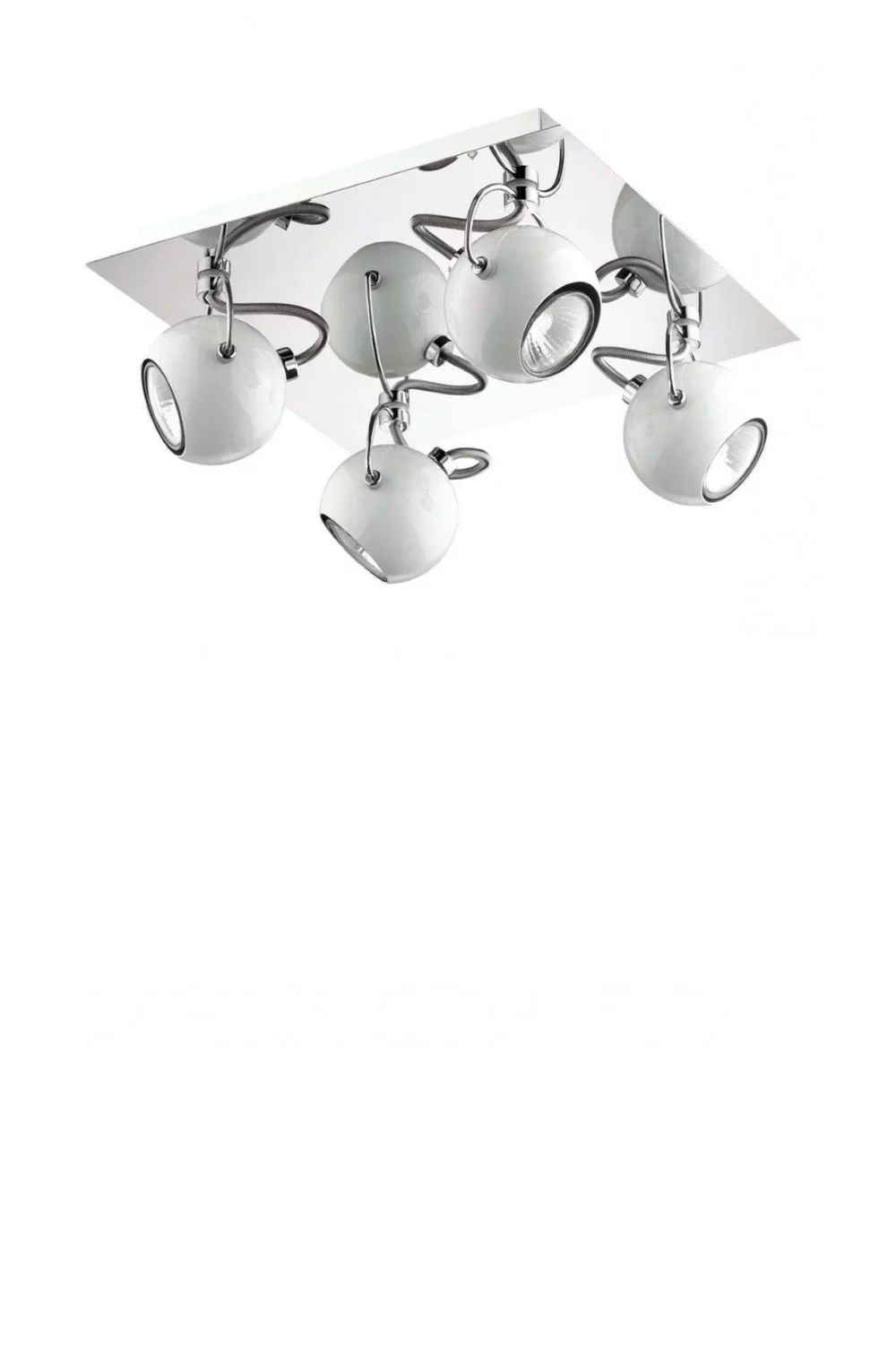   
                        Світильник поворотний IDEAL LUX (Італія) 56295    
                         у стилі Хай-тек, Скандинавський.  
                        Тип джерела світла: світлодіодна лампа, змінна.                         Форма: Квадрат, Куля.                                                                          фото 1