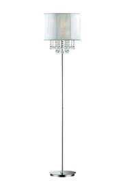   
                        Торшер IDEAL LUX (Італія) 56340    
                         у стилі модерн.  
                        Тип джерела світла: cвітлодіодні led, енергозберігаючі, розжарювання.                                                 Кольори плафонів і підвісок: білий, прозорий.                         Матеріал: тканина, пластик, кришталь.                          фото 1