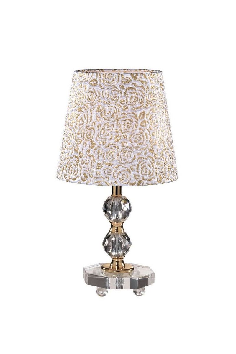   
                        Настільна лампа IDEAL LUX (Італія) 56384    
                         у стилі модерн.  
                        Тип джерела світла: cвітлодіодні led, енергозберігаючі, розжарювання.                                                 Кольори плафонів і підвісок: золото, білий, малюнок.                         Матеріал: тканина, пластик.                          фото 1