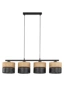   
                        
                        Люстра TK LIGHTING (Польша) 57062    
                         В стиле Кантри, Скандинавский.  
                        Тип источника света: светодиодная лампа, сменная.                         Форма: Прямоугольник.                         Цвета плафонов и подвесок: Черный, Коричневый.                         Материал: Металл, Дерево.                          фото 3