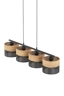   
                        
                        Люстра TK LIGHTING (Польша) 57062    
                         В стиле Кантри, Скандинавский.  
                        Тип источника света: светодиодная лампа, сменная.                         Форма: Прямоугольник.                         Цвета плафонов и подвесок: Черный, Коричневый.                         Материал: Металл, Дерево.                          фото 4