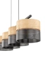   
                        
                        Люстра TK LIGHTING (Польша) 57062    
                         В стиле Кантри, Скандинавский.  
                        Тип источника света: светодиодная лампа, сменная.                         Форма: Прямоугольник.                         Цвета плафонов и подвесок: Черный, Коричневый.                         Материал: Металл, Дерево.                          фото 5