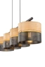   
                        
                        Люстра TK LIGHTING (Польща) 57062    
                         у стилі Кантрі, Скандинавський.  
                        Тип джерела світла: світлодіодна лампа, змінна.                         Форма: Прямокутник.                         Кольори плафонів і підвісок: Чорний, Коричневий.                         Матеріал: Метал, Дерево.                          фото 6