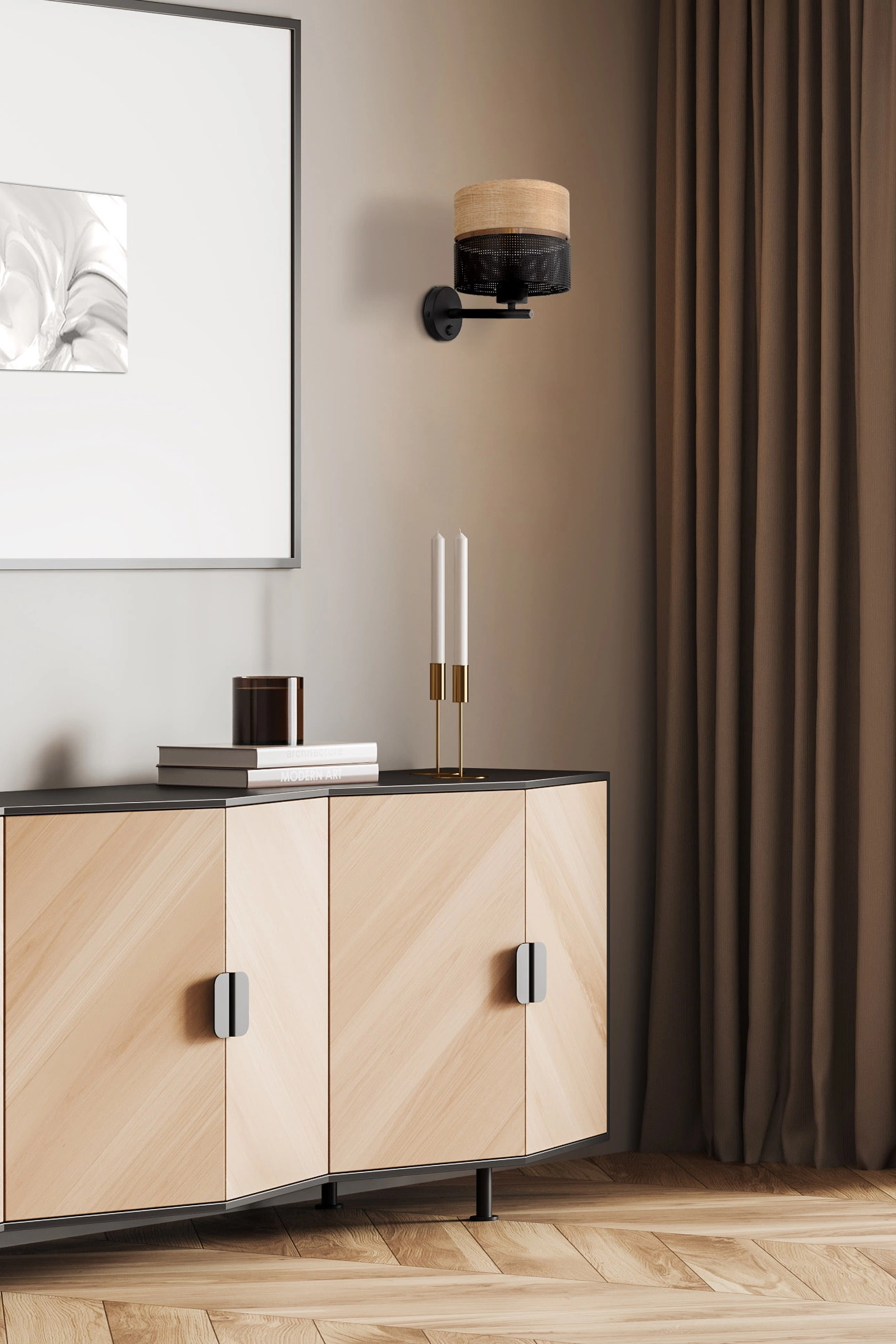   
                        
                        Бра TK LIGHTING (Польша) 57080    
                         В стиле Кантри, Скандинавский.  
                        Тип источника света: светодиодная лампа, сменная.                                                 Цвета плафонов и подвесок: Черный, Коричневый.                         Материал: Металл, Дерево.                          фото 7