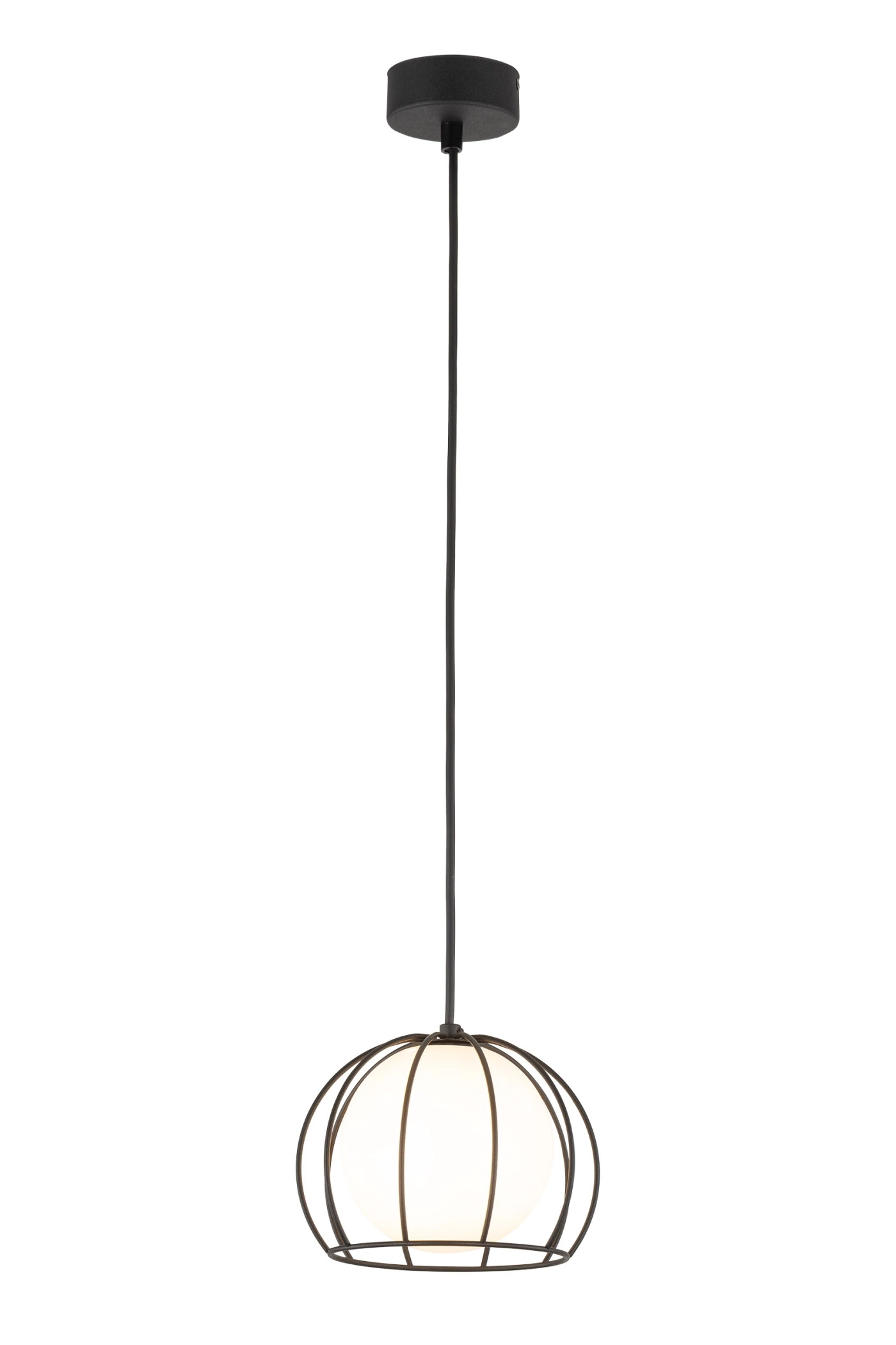   
                        
                        Люстра TK LIGHTING (Польща) 57131    
                         У стилі Модерн, Лофт.  
                        Тип джерела світла: світлодіодна лампа, змінна.                         Форма: Куля.                         Кольори плафонів і підвісок: Білий, Чорний.                         Матеріал: Скло, Метал.                          фото 2