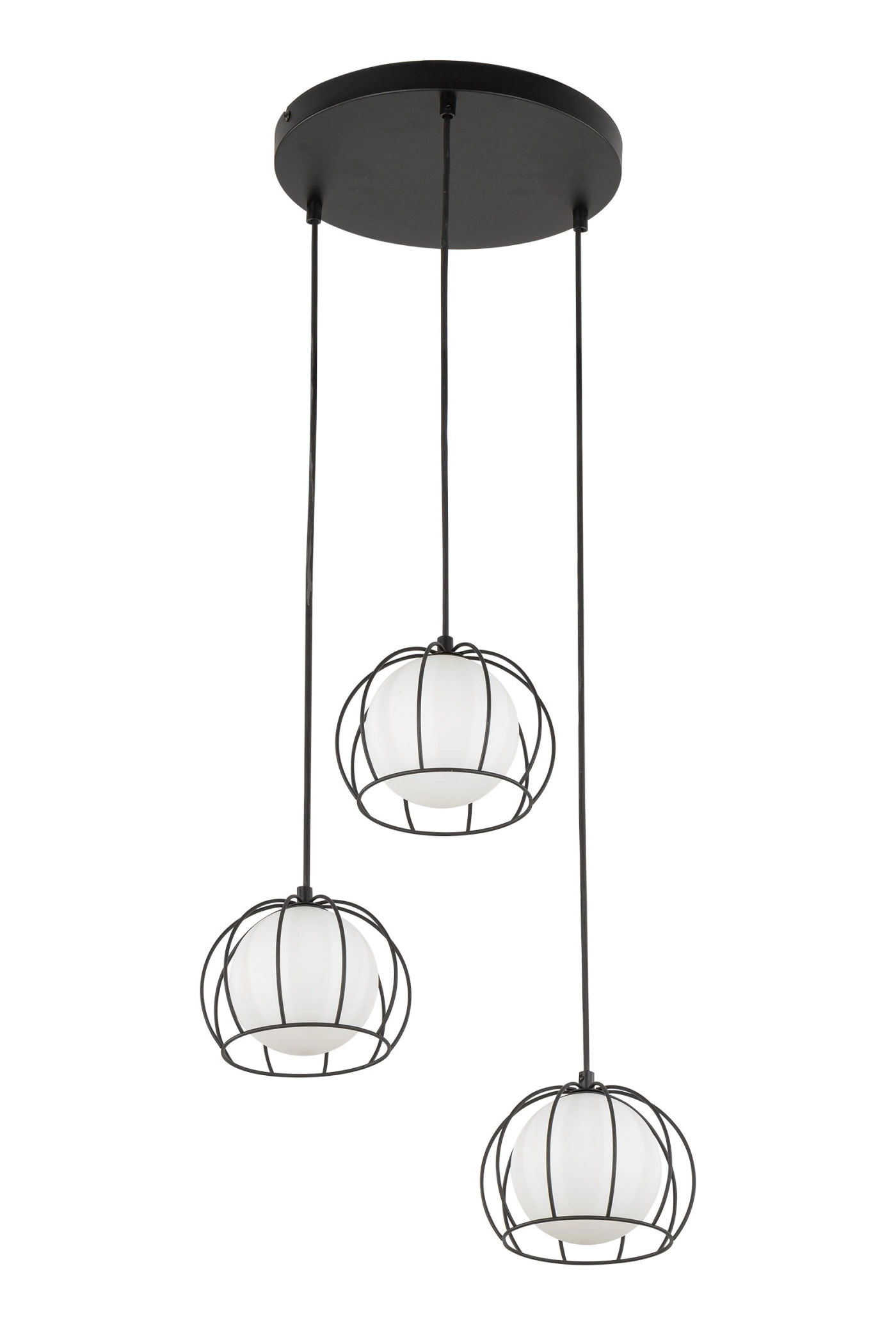   
                        
                        Люстра TK LIGHTING (Польща) 57133    
                         У стилі Модерн, Лофт.  
                        Тип джерела світла: світлодіодна лампа, змінна.                         Форма: Коло.                         Кольори плафонів і підвісок: Білий, Чорний.                         Матеріал: Скло, Метал.                          фото 3