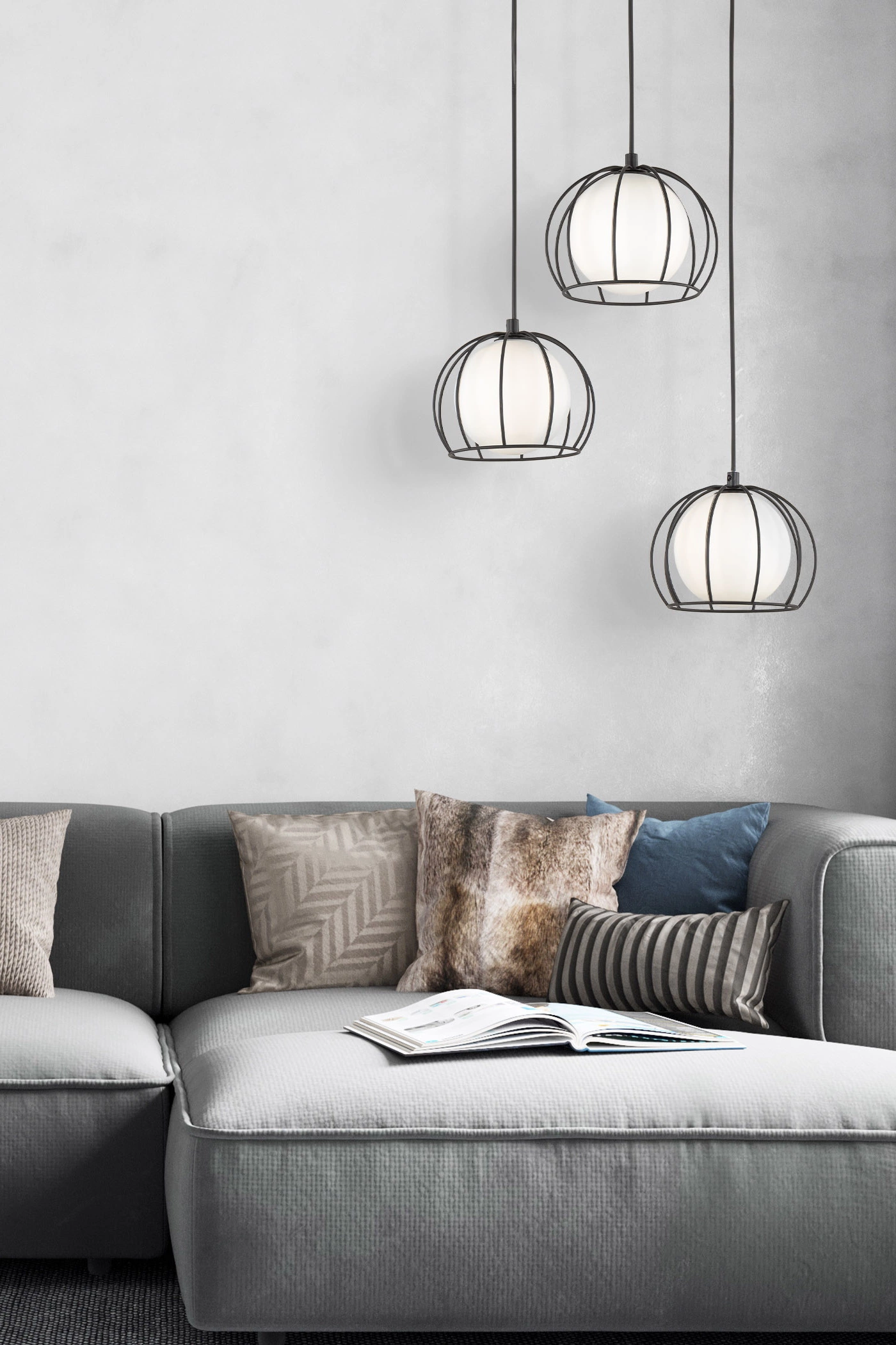   
                        
                        Люстра TK LIGHTING (Польща) 57133    
                         У стилі Модерн, Лофт.  
                        Тип джерела світла: світлодіодна лампа, змінна.                         Форма: Коло.                         Кольори плафонів і підвісок: Білий, Чорний.                         Матеріал: Скло, Метал.                          фото 7