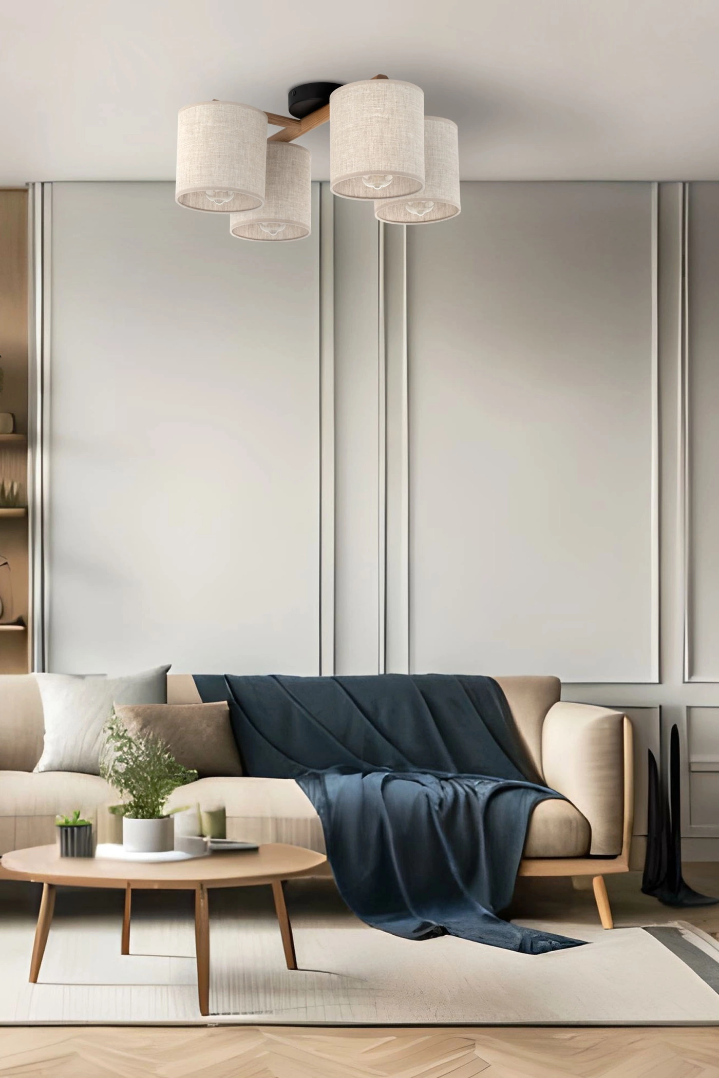   
                        
                        Люстра TK LIGHTING (Польща) 57146    
                         у стилі Скандинавський, Прованс, Модерн.  
                        Тип джерела світла: світлодіодна лампа, змінна.                         Форма: Коло.                         Кольори плафонів і підвісок: Бежевий.                         Матеріал: Тканина.                          фото 8