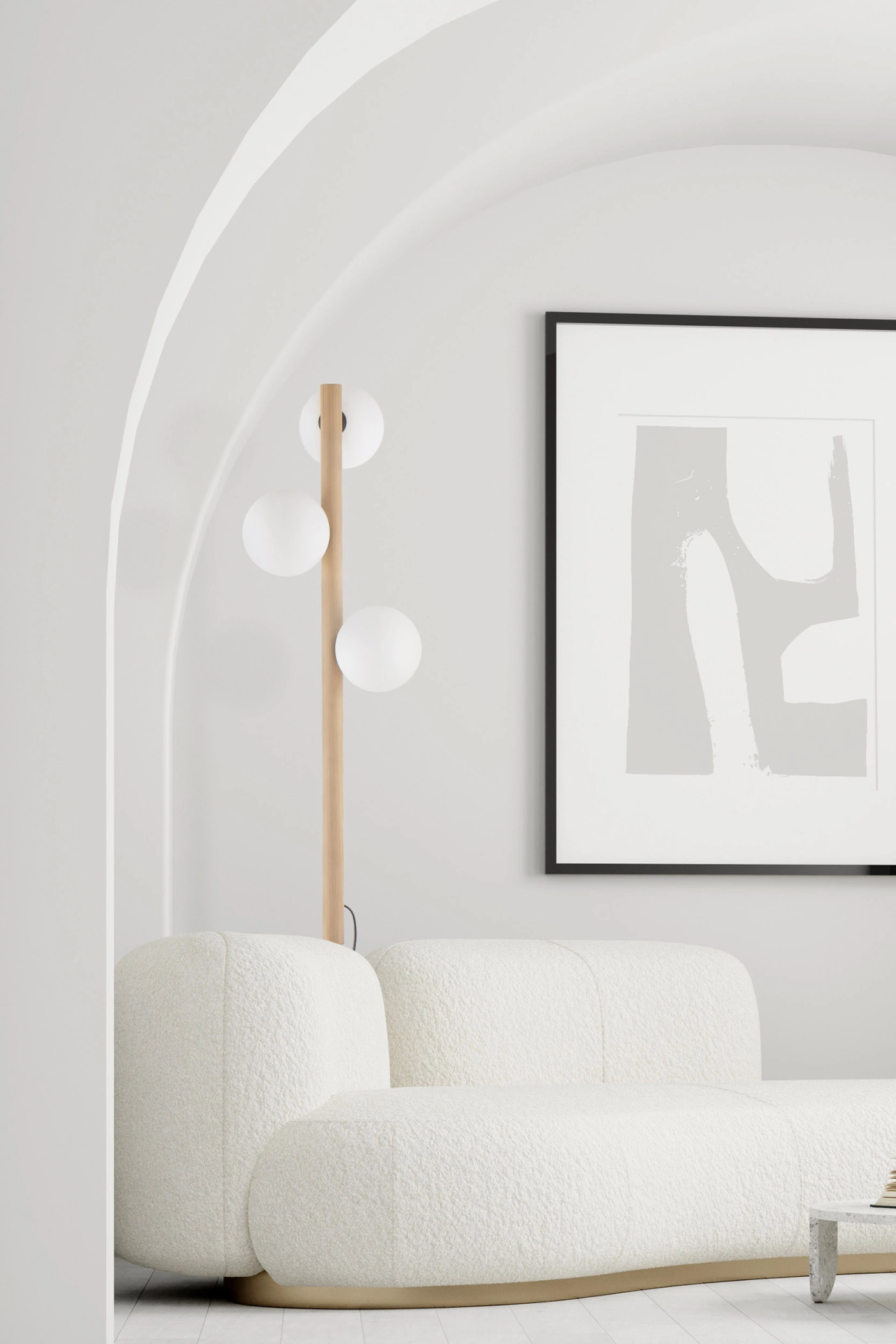   
                        
                        Торшер TK LIGHTING (Польша) 57152    
                         В стиле Скандинавский, Модерн.  
                        Тип источника света: светодиодная лампа, сменная.                                                 Цвета плафонов и подвесок: Белый.                         Материал: Стекло.                          фото 7