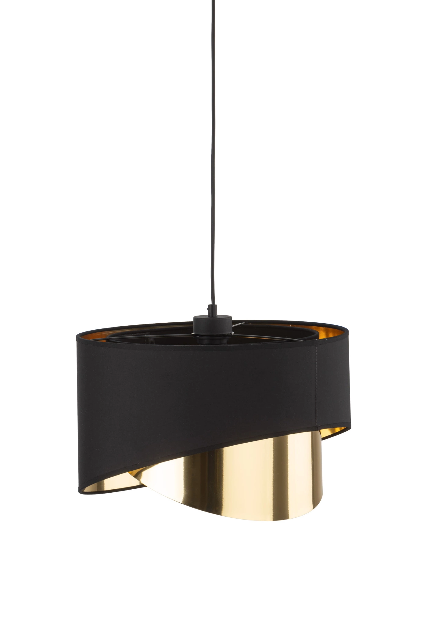   
                        
                        Люстра TK LIGHTING (Польща) 57153    
                         У стилі Лофт, Модерн.  
                        Тип джерела світла: світлодіодна лампа, змінна.                         Форма: Циліндр.                         Кольори плафонів і підвісок: Чорний, Золото.                         Матеріал: Тканина, Пластик.                          фото 4