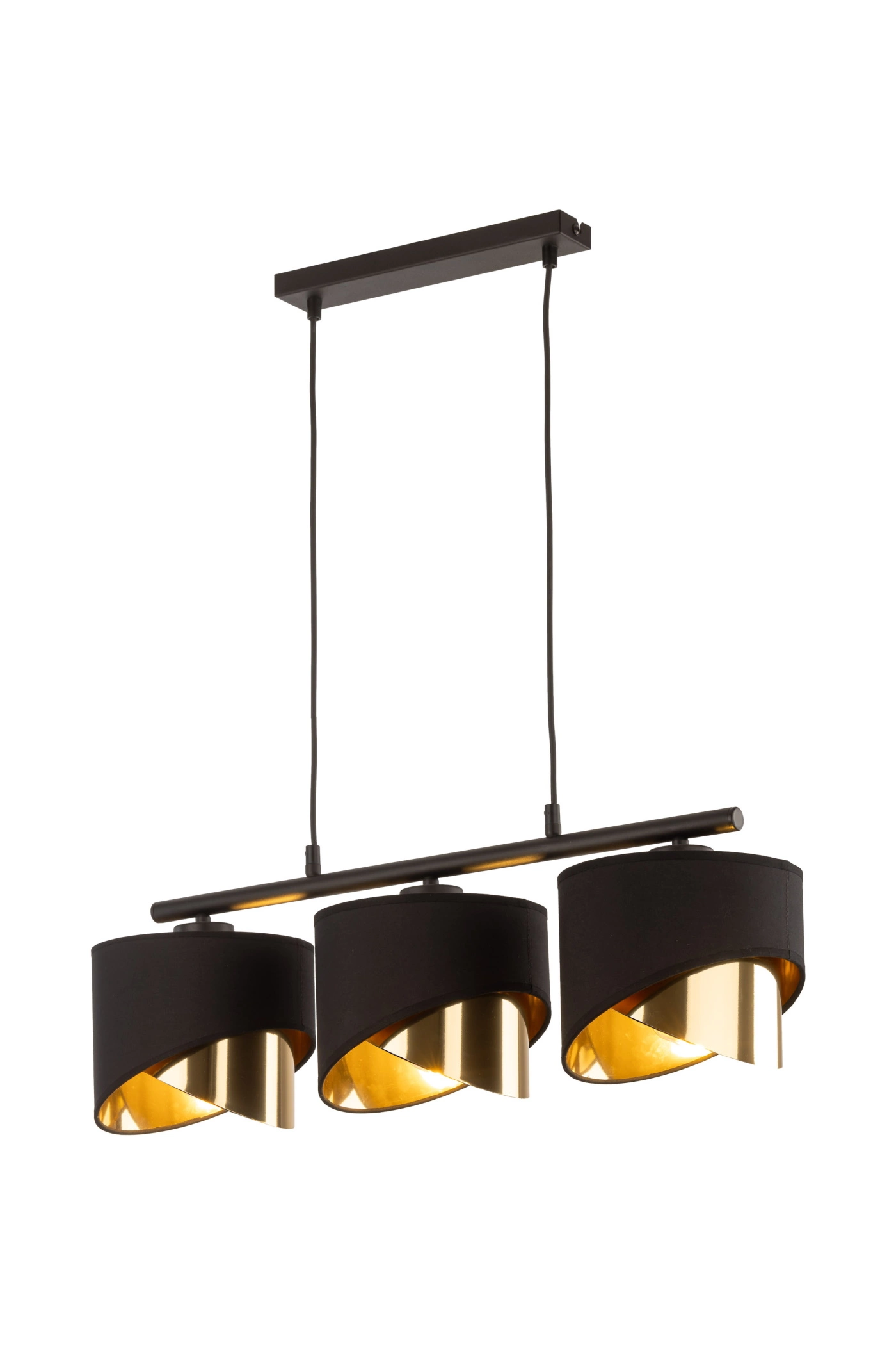   
                        
                        Люстра TK LIGHTING (Польша) 57157    
                         в стиле Лофт, Модерн.  
                        Тип источника света: светодиодная лампа, сменная.                         Форма: Прямоугольник.                         Цвета плафонов и подвесок: Черный, Золото.                         Материал: Ткань, Пластик.                          фото 2