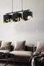   
                        
                        Люстра TK LIGHTING (Польща) 57157    
                         У стилі Лофт, Модерн.  
                        Тип джерела світла: світлодіодна лампа, змінна.                         Форма: Прямокутник.                         Кольори плафонів і підвісок: Чорний, Золото.                         Матеріал: Тканина, Пластик.                          фото 6