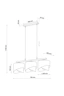   
                        
                        Люстра TK LIGHTING (Польща) 57157    
                         У стилі Лофт, Модерн.  
                        Тип джерела світла: світлодіодна лампа, змінна.                         Форма: Прямокутник.                         Кольори плафонів і підвісок: Чорний, Золото.                         Матеріал: Тканина, Пластик.                          фото 7
