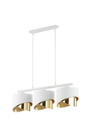   
                        
                        Люстра TK LIGHTING (Польша) 57158    
                         в стиле Модерн.  
                        Тип источника света: светодиодная лампа, сменная.                         Форма: Прямоугольник.                         Цвета плафонов и подвесок: Белый, Золото.                         Материал: Ткань, Пластик.                          фото 1