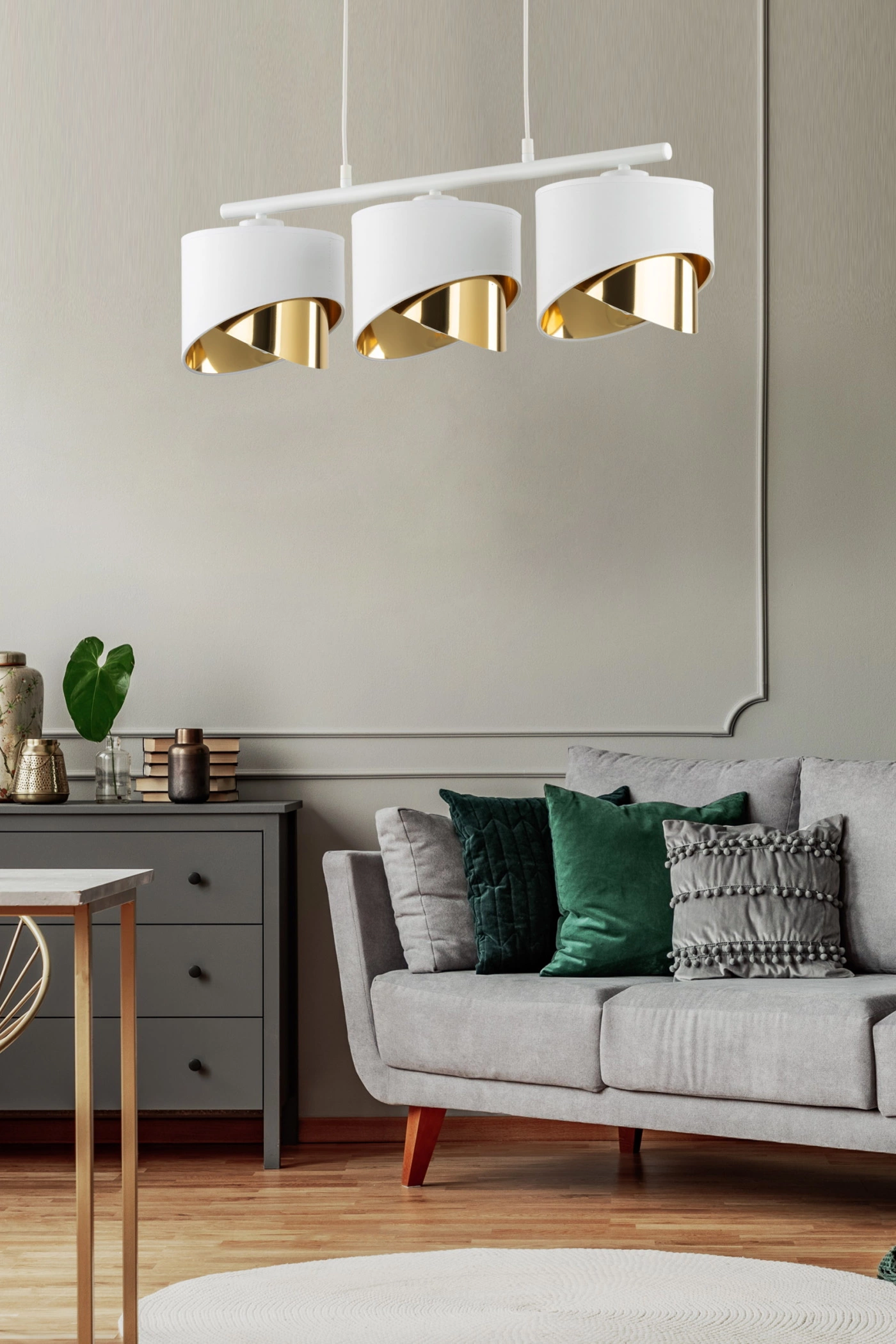   
                        
                        Люстра TK LIGHTING (Польща) 57158    
                         У стилі Модерн.  
                        Тип джерела світла: світлодіодна лампа, змінна.                         Форма: Прямокутник.                         Кольори плафонів і підвісок: Білий, Золото.                         Матеріал: Тканина, Пластик.                          фото 7