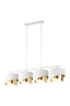  
                        
                        Люстра TK LIGHTING (Польща) 57160    
                         У стилі Модерн.  
                        Тип джерела світла: світлодіодна лампа, змінна.                         Форма: Прямокутник.                         Кольори плафонів і підвісок: Білий, Золото.                         Матеріал: Тканина, Пластик.                          фото 2