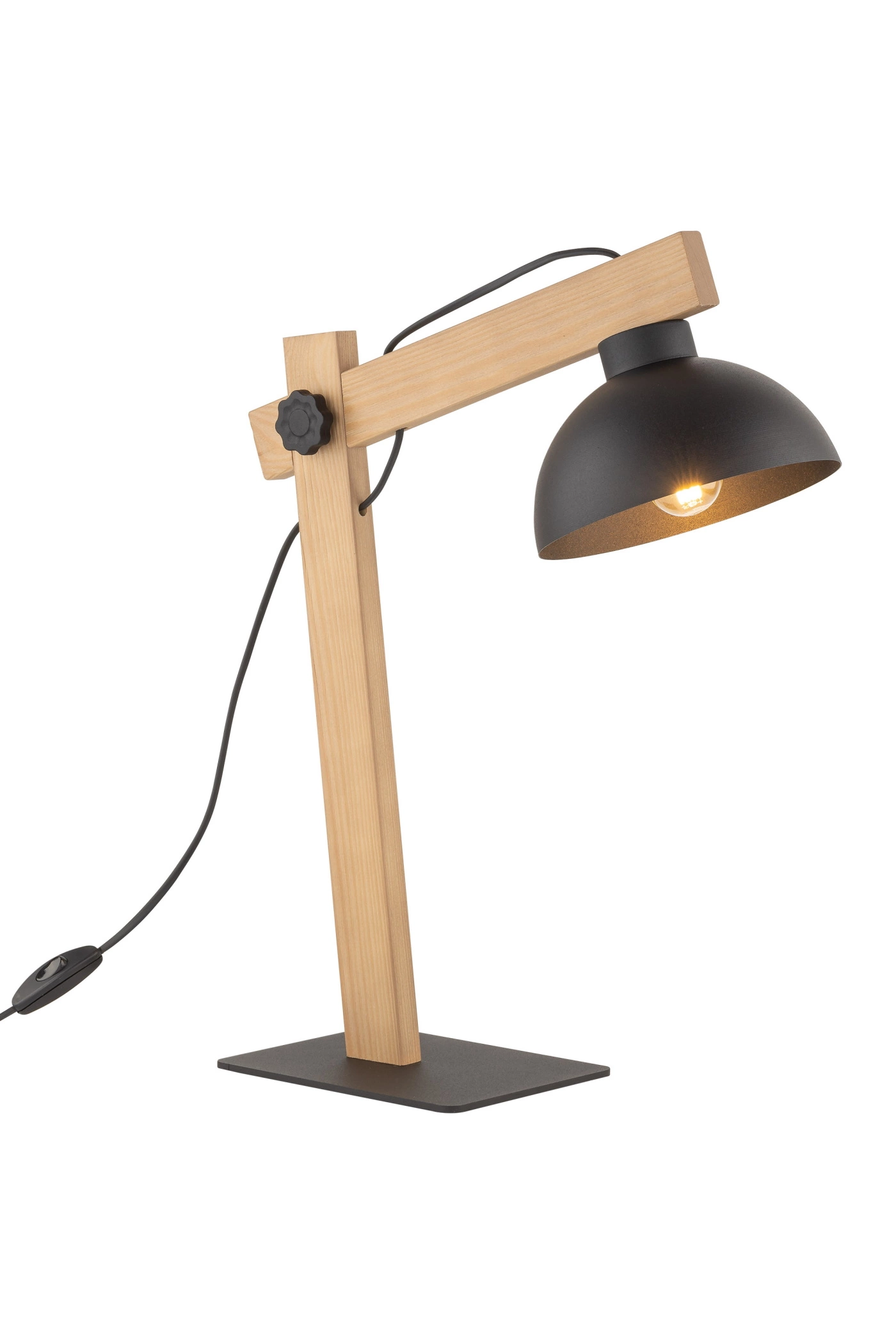   
                        
                        Настільна лампа TK LIGHTING (Польща) 57203    
                         у стилі Скандинавський, Кантрі.  
                        Тип джерела світла: світлодіодна лампа, змінна.                                                 Кольори плафонів і підвісок: Чорний.                         Матеріал: Метал.                          фото 2