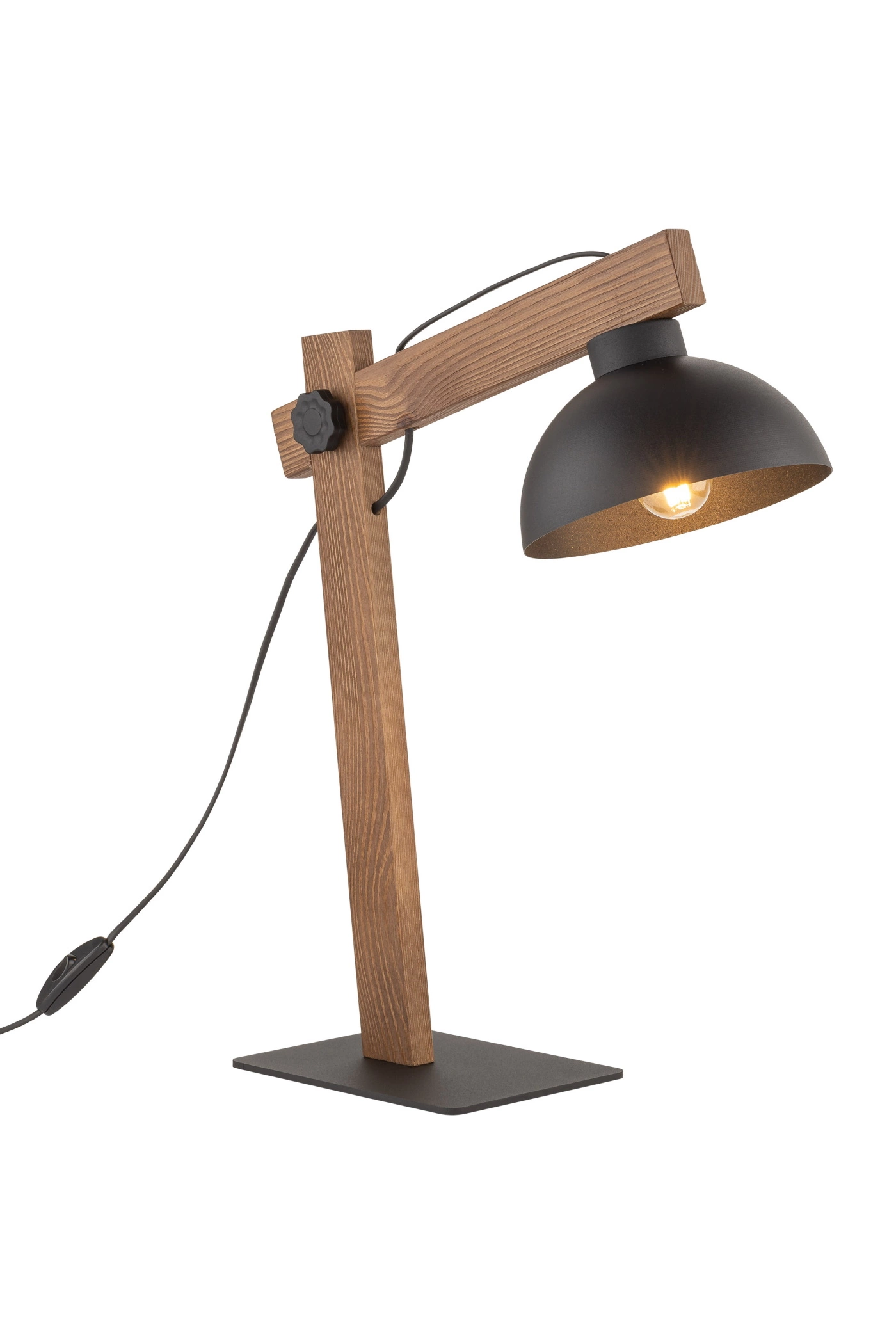   
                        
                        Настільна лампа TK LIGHTING (Польща) 57205    
                         у стилі Скандинавський, Кантрі.  
                        Тип джерела світла: світлодіодна лампа, змінна.                                                 Кольори плафонів і підвісок: Чорний.                         Матеріал: Метал.                          фото 2