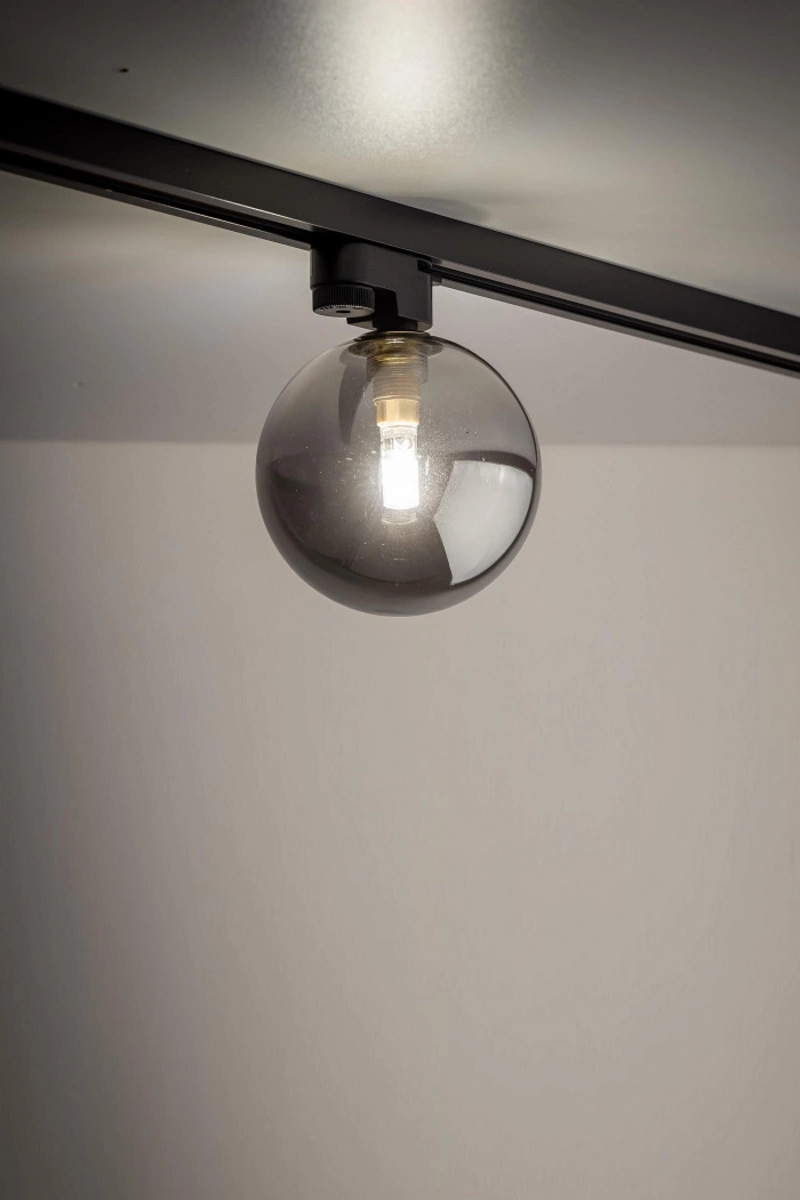   
                        
                        Трековий світильник TK LIGHTING (Польща) 57296    
                         У стилі Хай-тек.  
                        Тип джерела світла: світлодіодна лампа, змінна.                                                 Кольори плафонів і підвісок: Сірий.                         Матеріал: Скло.                          фото 2