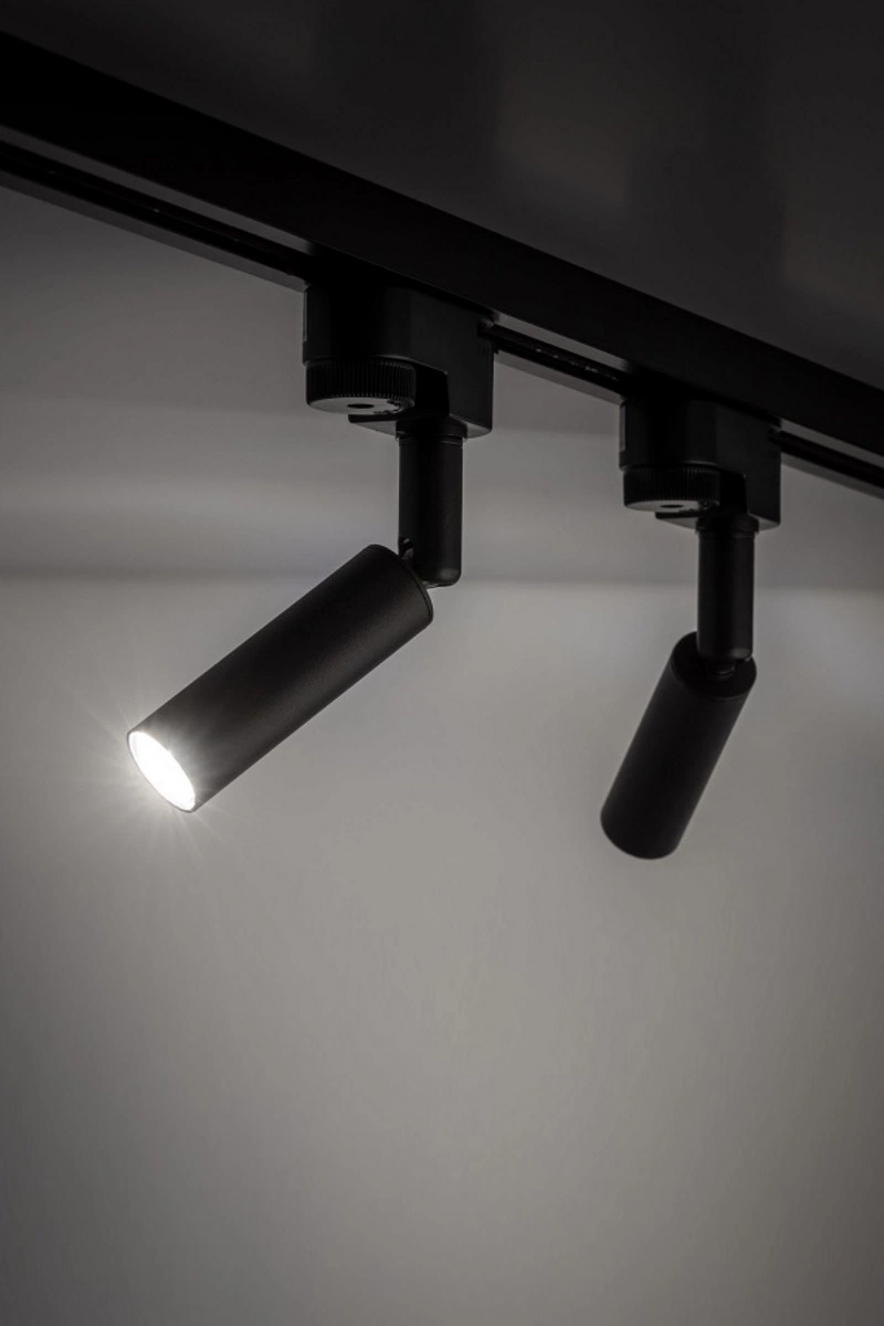   
                        
                        Трековий світильник TK LIGHTING (Польща) 57303    
                         у стилі Хай-тек.  
                        Тип джерела світла: світлодіодна лампа, змінна.                                                 Кольори плафонів і підвісок: Чорний.                         Матеріал: Метал.                          фото 2