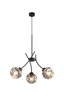   
                        
                        Люстра TK LIGHTING (Польща) 57309    
                         у стилі Хай-тек.  
                        Тип джерела світла: світлодіодна лампа, змінна.                         Форма: Коло.                         Кольори плафонів і підвісок: Сірий.                         Матеріал: Скло.                          фото 2