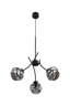   
                        
                        Люстра TK LIGHTING (Польша) 57309    
                         в стиле Хай-тек.  
                        Тип источника света: светодиодная лампа, сменная.                         Форма: Круг.                         Цвета плафонов и подвесок: Серый.                         Материал: Стекло.                          фото 3