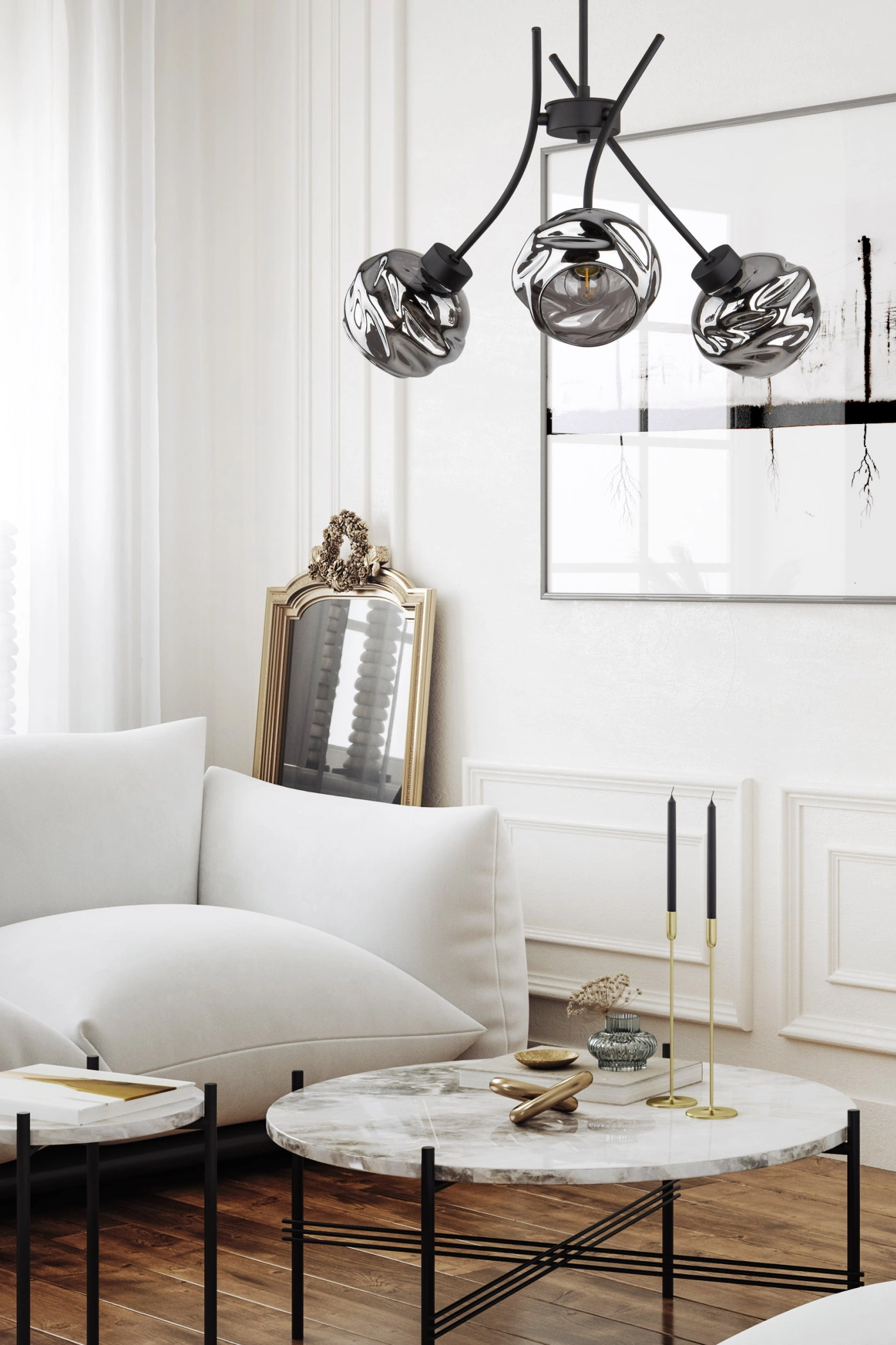   
                        
                        Люстра TK LIGHTING (Польша) 57309    
                         В стиле Хай-тек.  
                        Тип источника света: светодиодная лампа, сменная.                         Форма: Круг.                         Цвета плафонов и подвесок: Серый.                         Материал: Стекло.                          фото 9