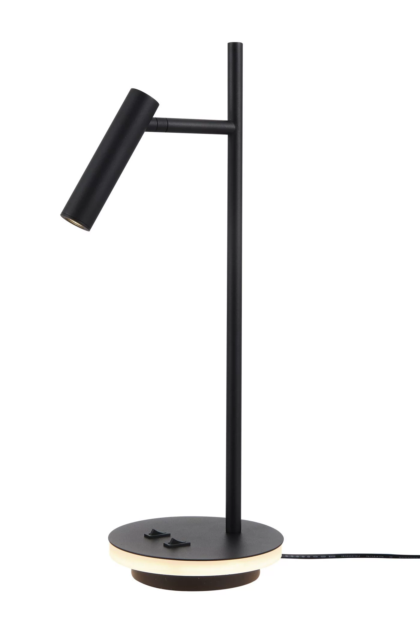   
                        
                        Настільна лампа VASMAR (Україна) 57323    
                         у стилі Лофт.  
                        Тип джерела світла: вбудований led-модуль, незмінний.                                                 Кольори плафонів і підвісок: Чорний.                         Матеріал: Метал.                          фото 1
