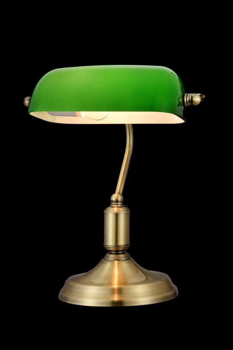   
                        
                        Настільна лампа VASMAR (Україна) 57325    
                         у стилі Класика.  
                        Тип джерела світла: світлодіодна лампа, змінна.                                                 Кольори плафонів і підвісок: Зелений.                         Матеріал: Скло.                          фото 2