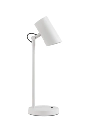   
                        
                        Настільна лампа KANLUX (Польща) 57417    
                         у стилі Модерн.  
                        Тип джерела світла: світлодіодна лампа, змінна.                                                 Кольори плафонів і підвісок: Білий.                         Матеріал: Сталь.                          фото 1