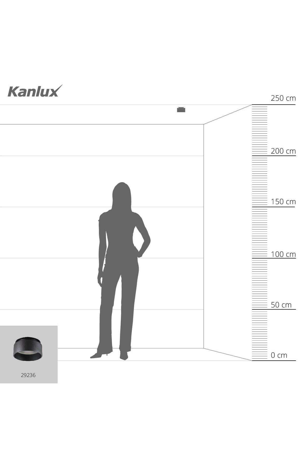Точковий світильник KANLUX (Польща) 57893    
                         У стилі Модерн.  
                        Тип джерела світла: світлодіодна лампа, змінна.                         Форма: Циліндр.                         Кольори плафонів і підвісок: Чорний.                         Матеріал: Алюмінієвий сплав.                          фото 9