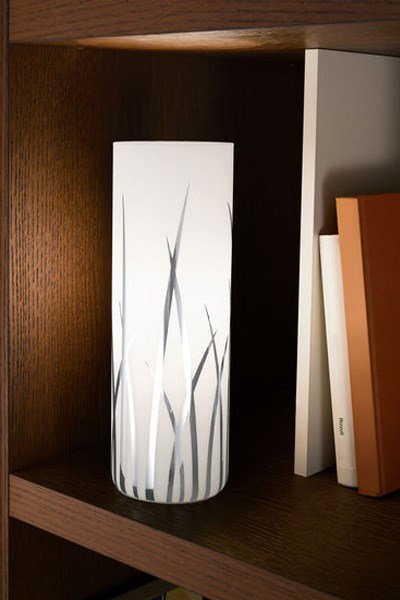   
                        Настільна лампа EGLO (Австрія) 57925    
                         у стилі модерн.  
                        Тип джерела світла: cвітлодіодні led, енергозберігаючі, розжарювання.                                                 Кольори плафонів і підвісок: білий, сірий, малюнок.                         Матеріал: скло.                          фото 2