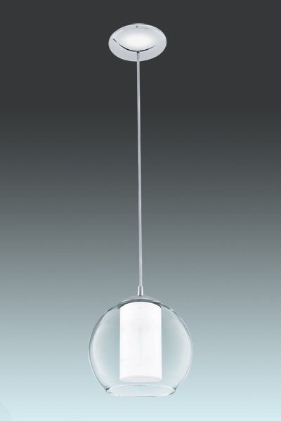   
                        Люстра EGLO (Австрія) 57936    
                         у стилі хай-тек.  
                        Тип джерела світла: cвітлодіодні led, енергозберігаючі, розжарювання.                         Форма: куля.                         Кольори плафонів і підвісок: білий, прозорий.                         Матеріал: скло.                          фото 1