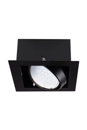   
                        
                        Точечный светильник KANLUX (Польша) 58110    
                         в стиле Хай-тек.  
                        Тип источника света: светодиодная лампа, сменная.                         Форма: Квадрат.                         Цвета плафонов и подвесок: Черный.                         Материал: Алюминий.                          фото 1