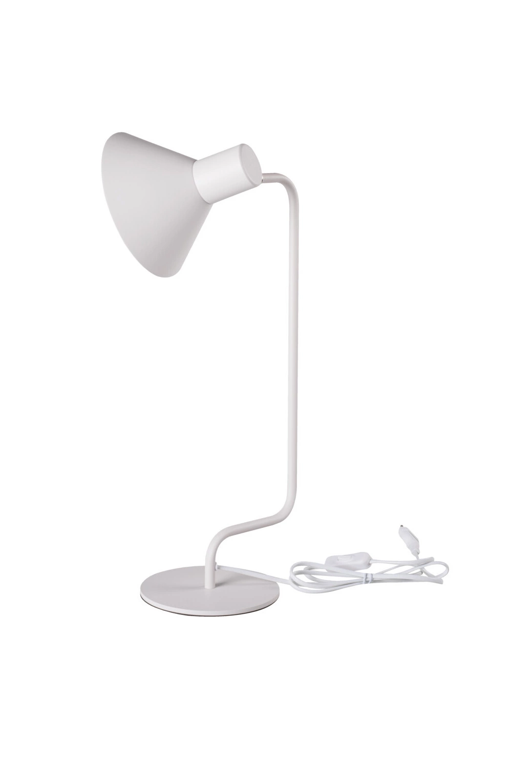   
                        
                        Настольная лампа KANLUX (Польша) 58135    
                         в стиле Хай-тек.  
                        Тип источника света: светодиодная лампа, сменная.                                                 Цвета плафонов и подвесок: Белый.                         Материал: Металл.                          фото 2